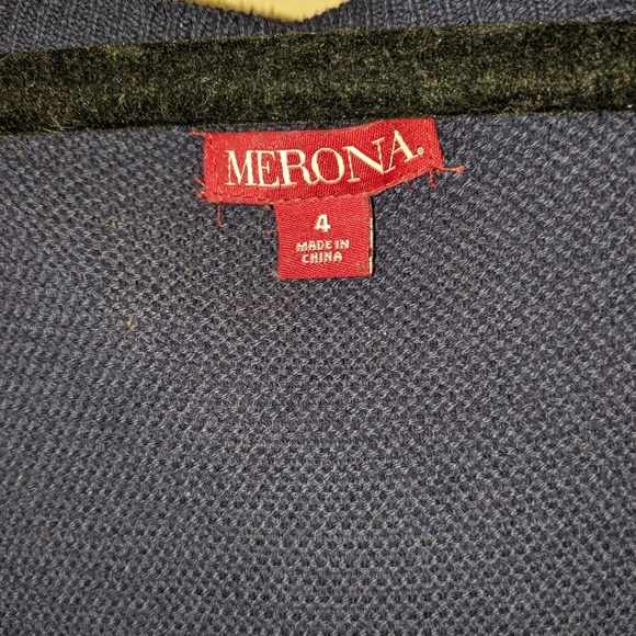 BOGO Size 28 (4) Red and Blue Merona Sweater Dress - Picture 2 of 2